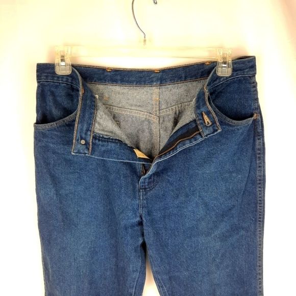 Rustler Vintage Jeans 87621 W38 L30 USA made bootcut cotton 4 pocket zip button - Picture 11 of 14